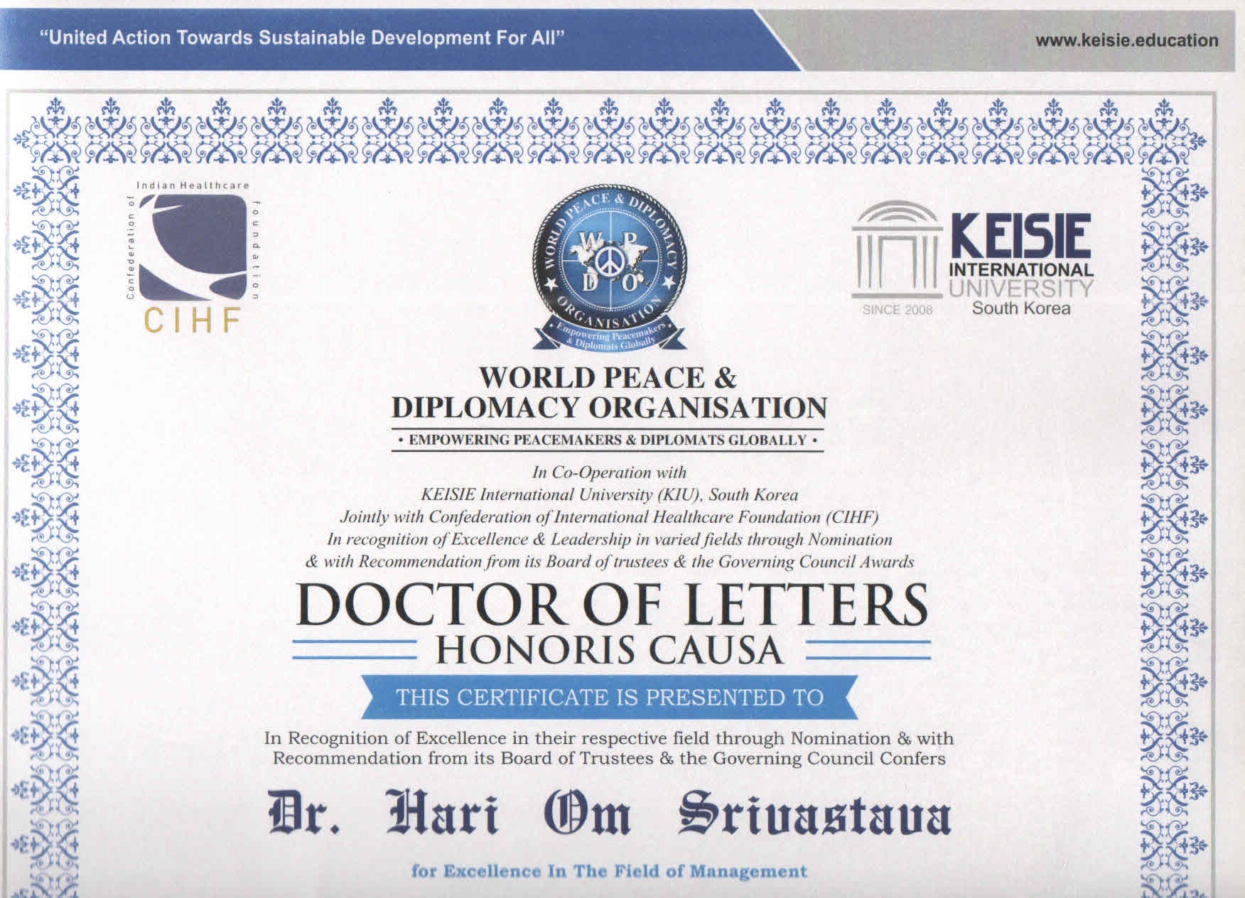 Doctor of Letters