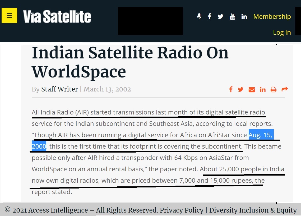 Expanding Indian Broadcast to Africa & Southeast Asia via Digital Radio
