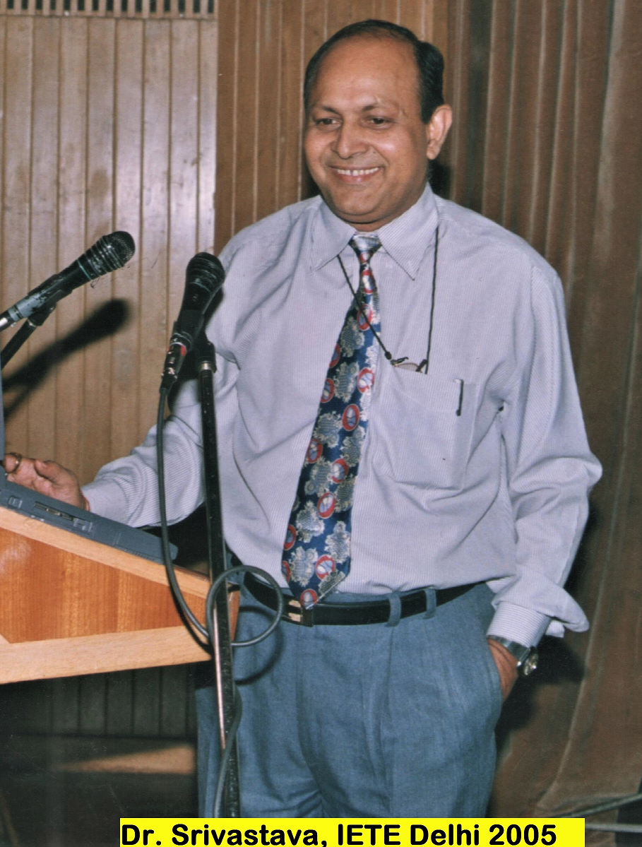 Dr. H. O. Srivastava addressing IETE.